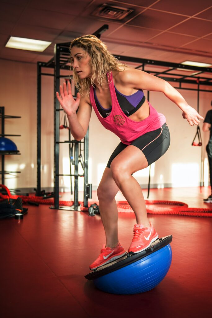 photo of a lady engaged in physical rehabilitation